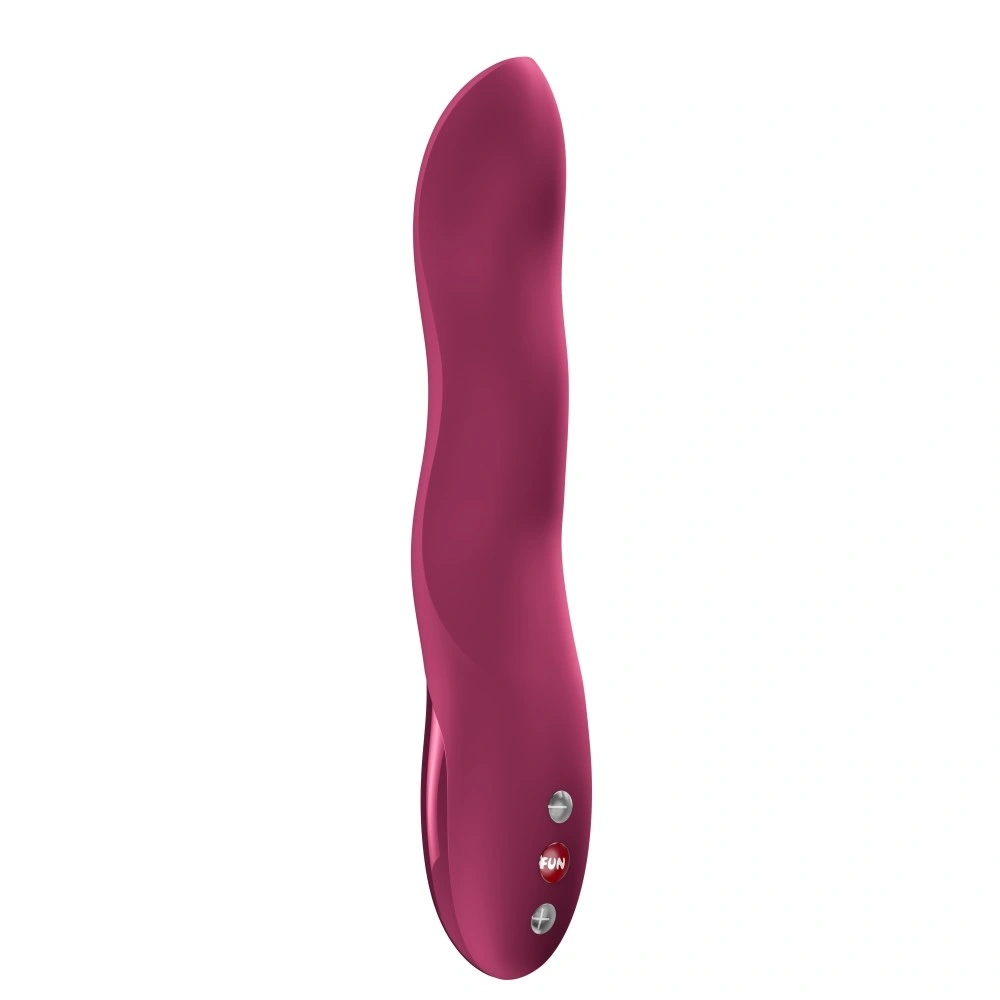Vibratoare Punctul G - Pulsator Stronic Wave, 10 Moduri Impingere, Silicon, USB, Visiniu, 21.6 cm, Erotic24.ro