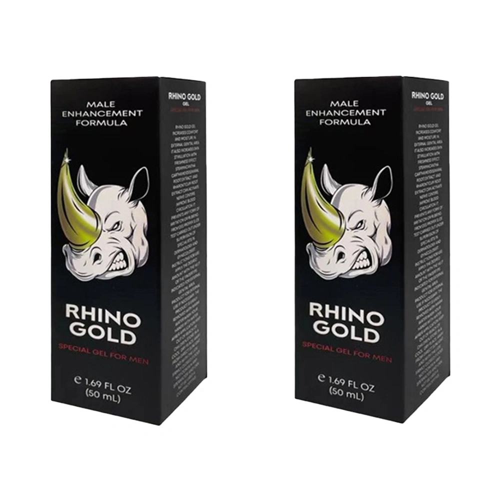 Stimulente Sexuale Barbati - Set 2 Bucati - Gel Rhino Gold pentru Erectie si Potenta 50 ml, Erotic24.ro