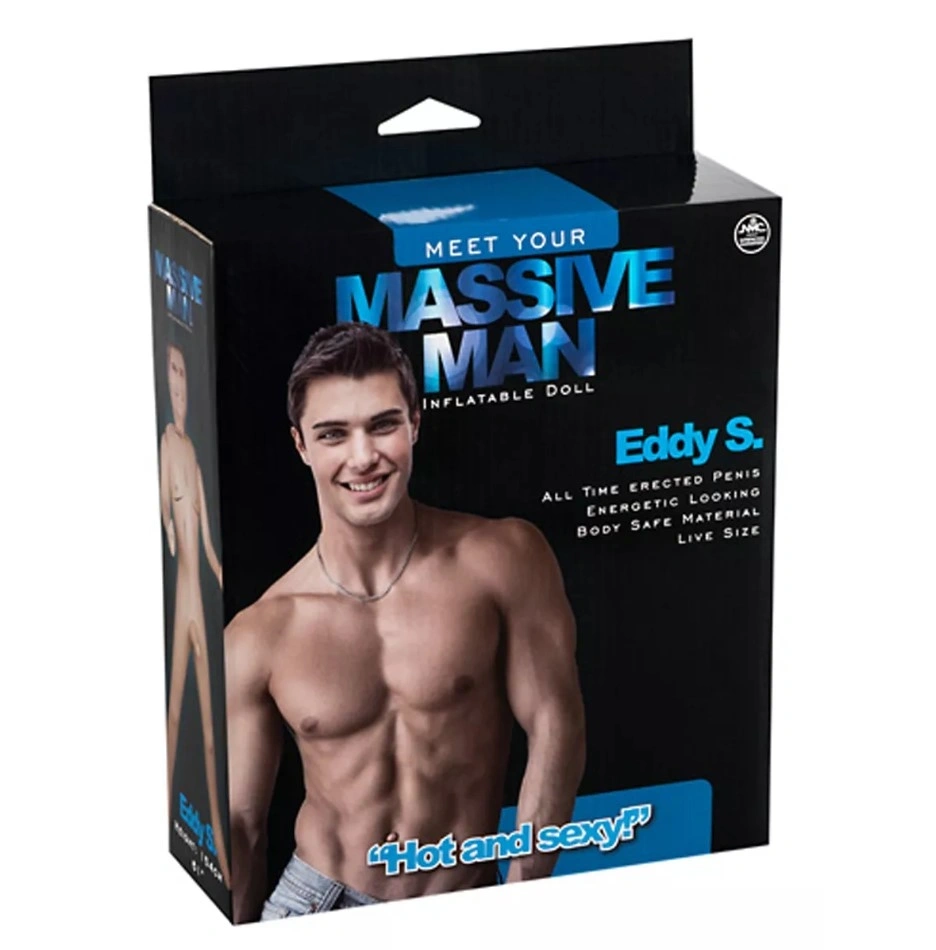 Jucarii Sexuale Barbati - Papusa Masculina Gonflabila Eddy S, Natural, 154 cm, Erotic24.ro