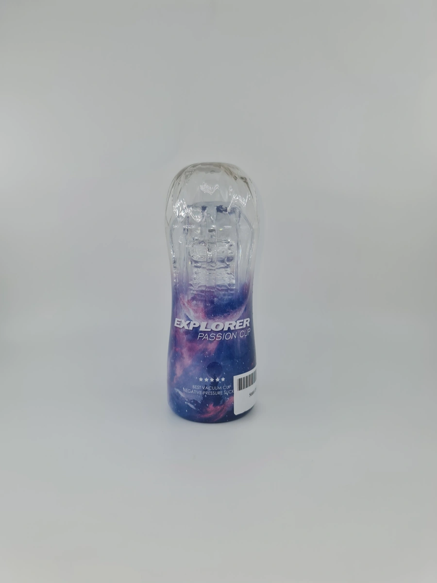 Masturbator Explorer Passion Cup TPE Transparent, Nr. 6, Erotic24.ro