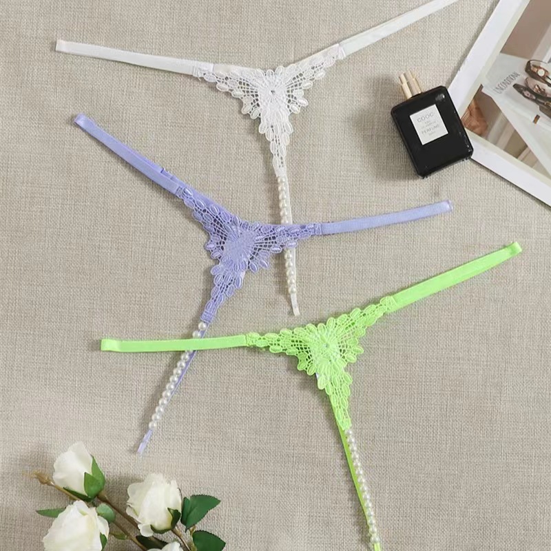 Bestseller - Set 3 Bikini cu Perle, S-L, Erotic24.ro