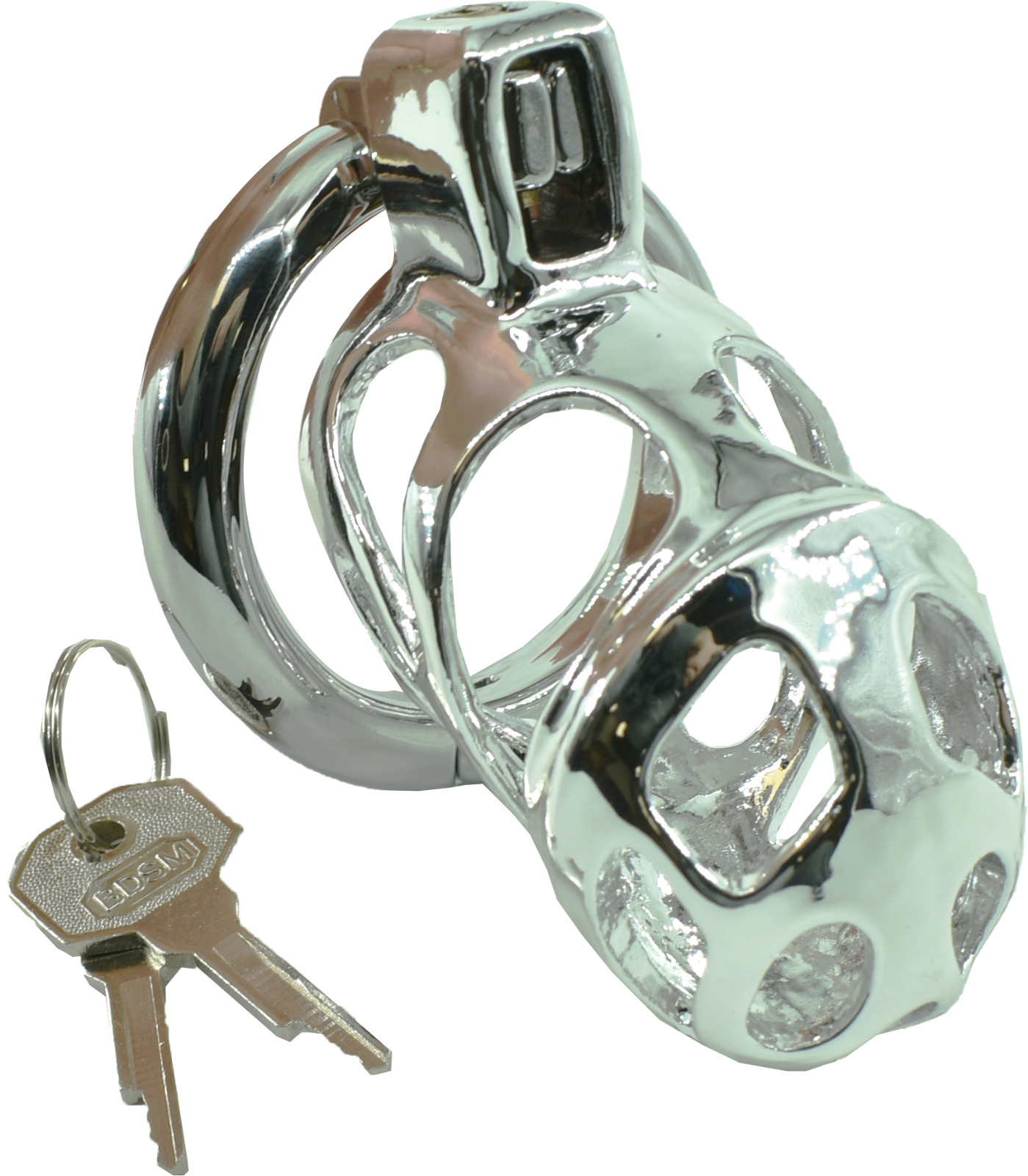 Hard Bondage - Cusca de Castitate Heavy Metal, Argintiu, Guilty Toys, Erotic24.ro