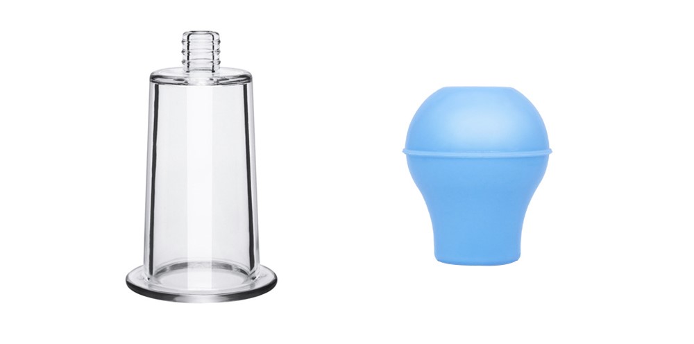 Jucarii Sexuale Femei - Set 2 Pompe pentru Sfarcuri Lollipop Pump, Albastru, Erotic24.ro