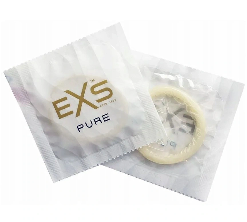 Prezervative, Set 100 buc Prezervative Ultrasubtiri Latex EXS Pure, Erotic24.ro