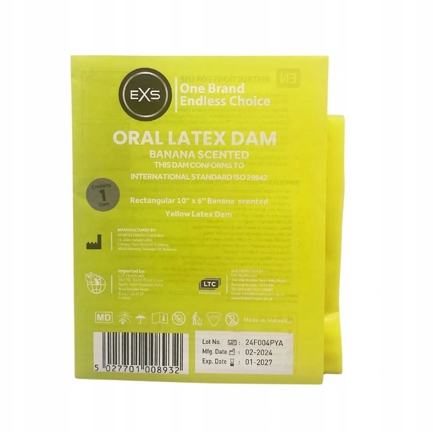 Igiena Intima, Protectie Sex Oral din Latex, Aroma Banane, Erotic24.ro