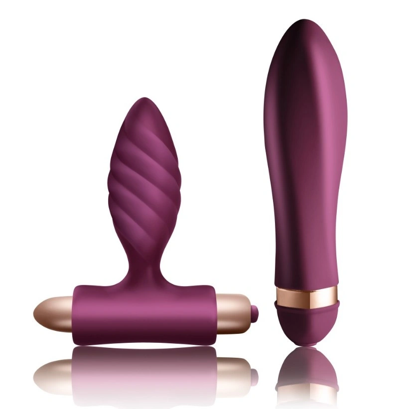 Vibratoare Cuplu - Set Jucarii Climaximum Desire, Silicon, Burgundy, Erotic24.ro