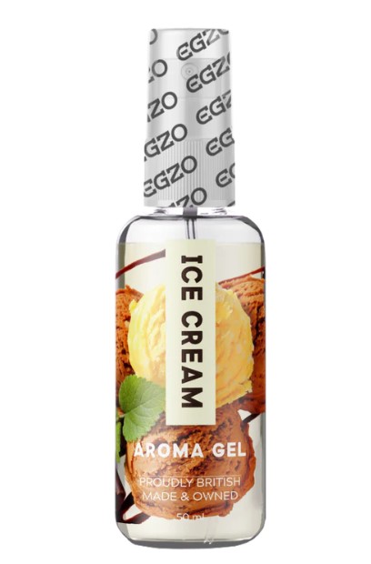 Lubrifianti cu Arome - Lubrifiant Egzo Aroma Gel, Aroma Inghetata, 50 ml, Erotic24.ro