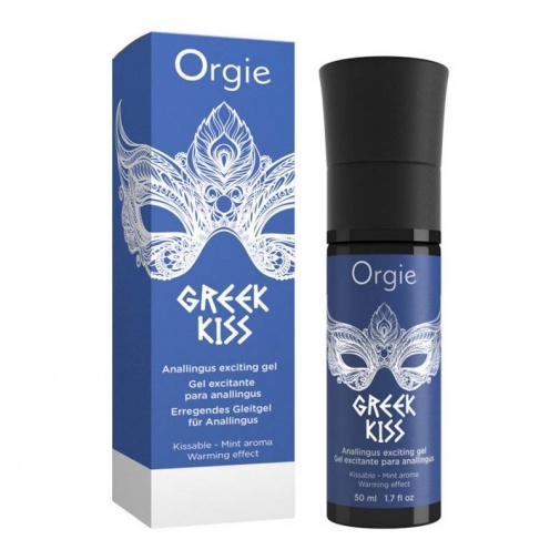 Lubrifianti Sex Anal - Gel Anal Stimulator cu Efect de Incalzire Greek Kiss, Aroma Menta, 50 ml, Erotic24.ro