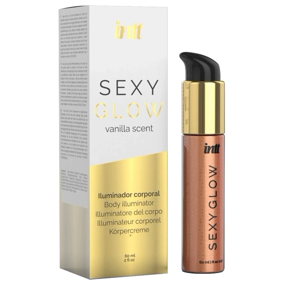 Igiena Intima, Crema Iluminatoare pentru Corp Sexy Glow, Aroma Vanilie, 60 ml, Erotic24.ro