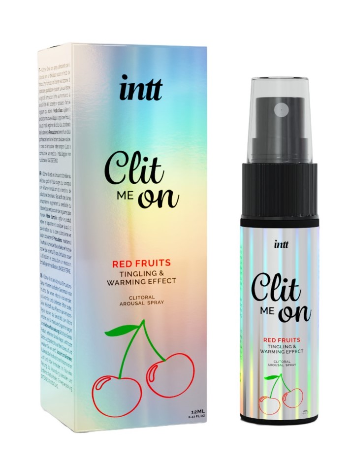 Stimulente Sexuale Femei - Spray Clit Me On cu Efect Incalzire, Aroma Fructe Rosii, 12 ml, Erotic24.ro
