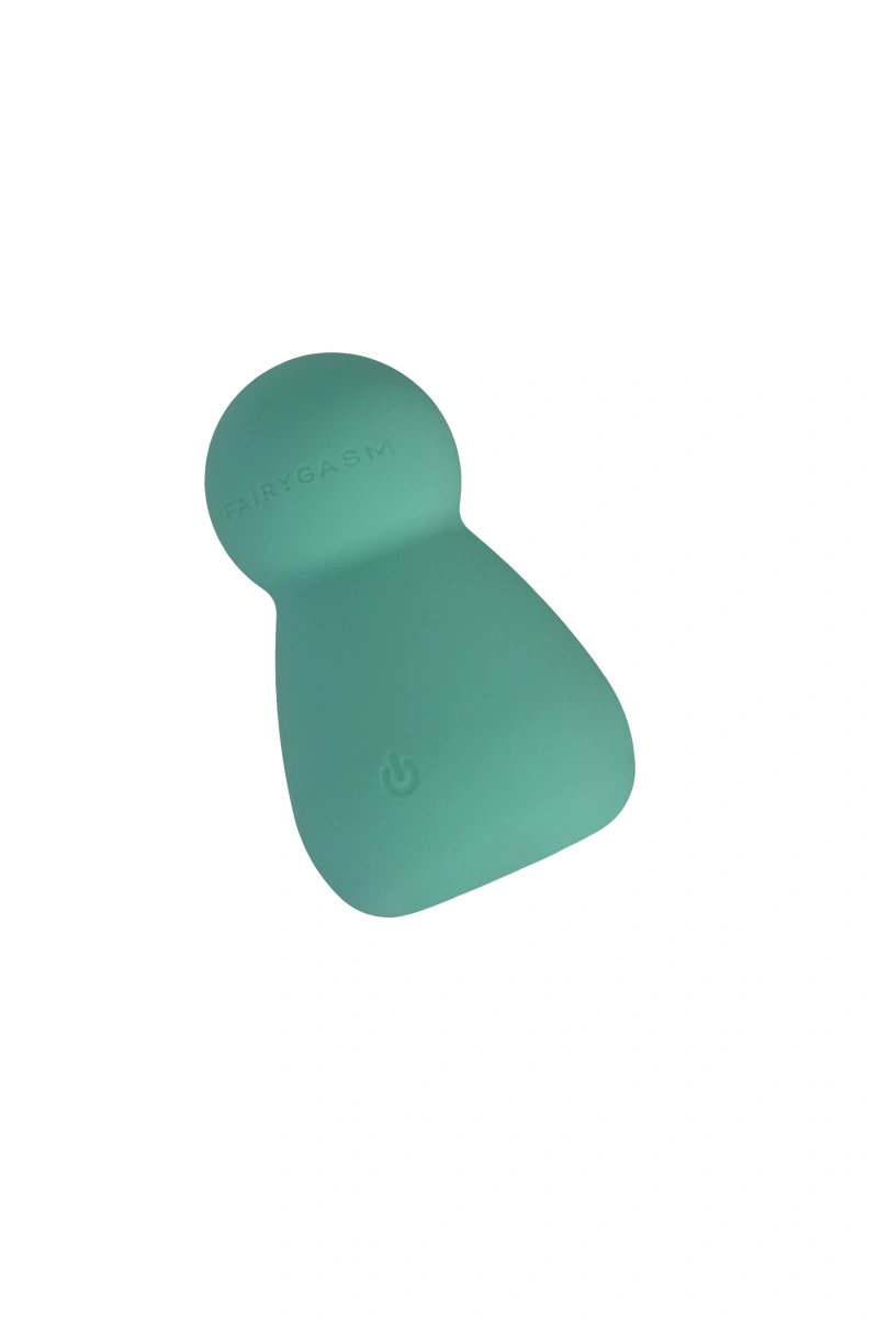 Promotii - Vibrator Mini Wand Applust FairyGasm, 10 Moduri Vibratii, Silicon, USB, Verde, 7.5 cm, Erotic24.ro