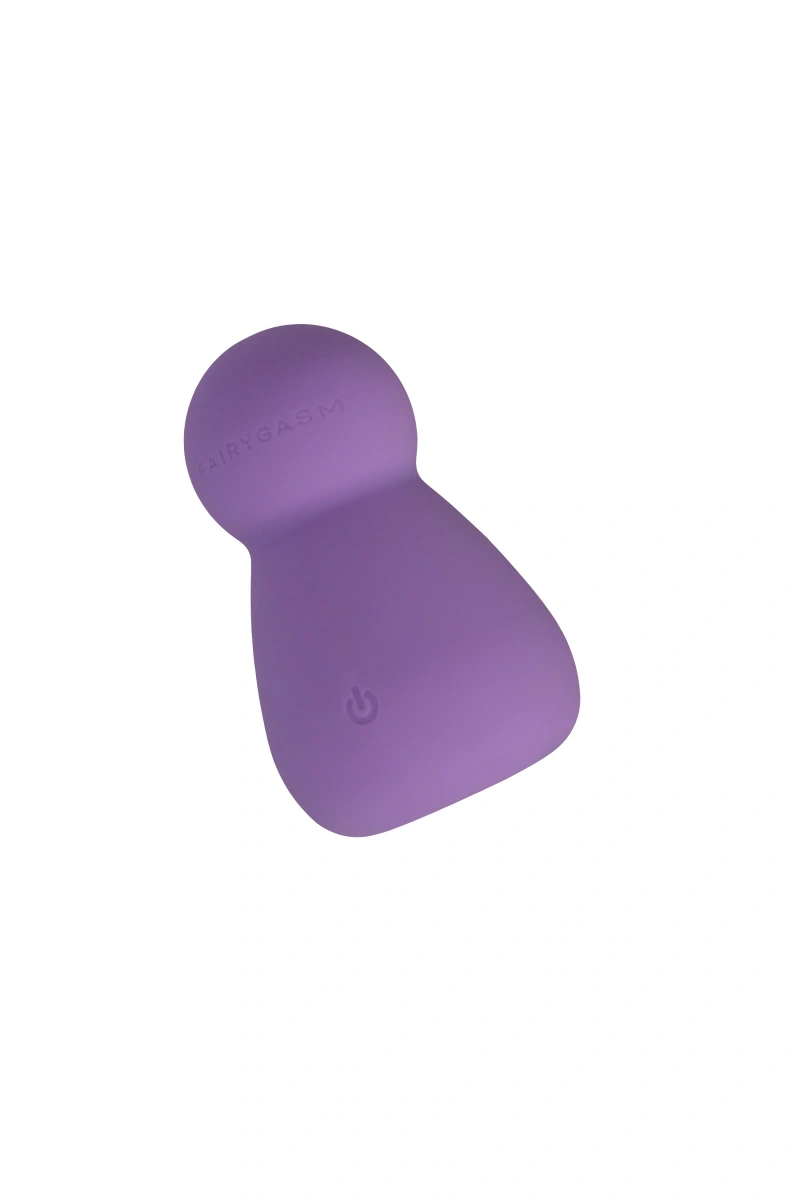 Promotii - Vibrator Mini Wand Applust FairyGasm, 10 Moduri Vibratii, Silicon, USB, Violet, 7.5 cm, Erotic24.ro