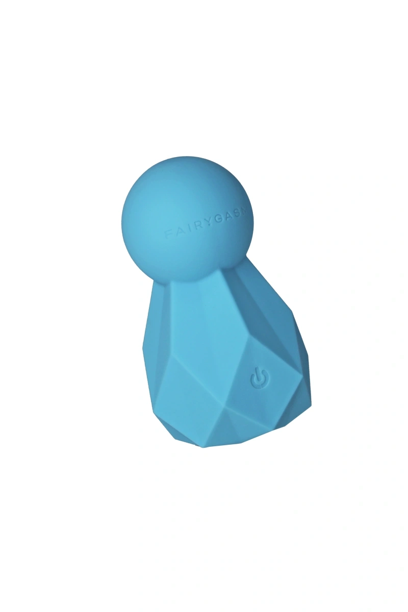 Promotii - Vibrator Mini Wand BlissKey FairyGasm, 10 Moduri Vibratii, Silicon, USB, Albastru, 7.5 cm, Erotic24.ro