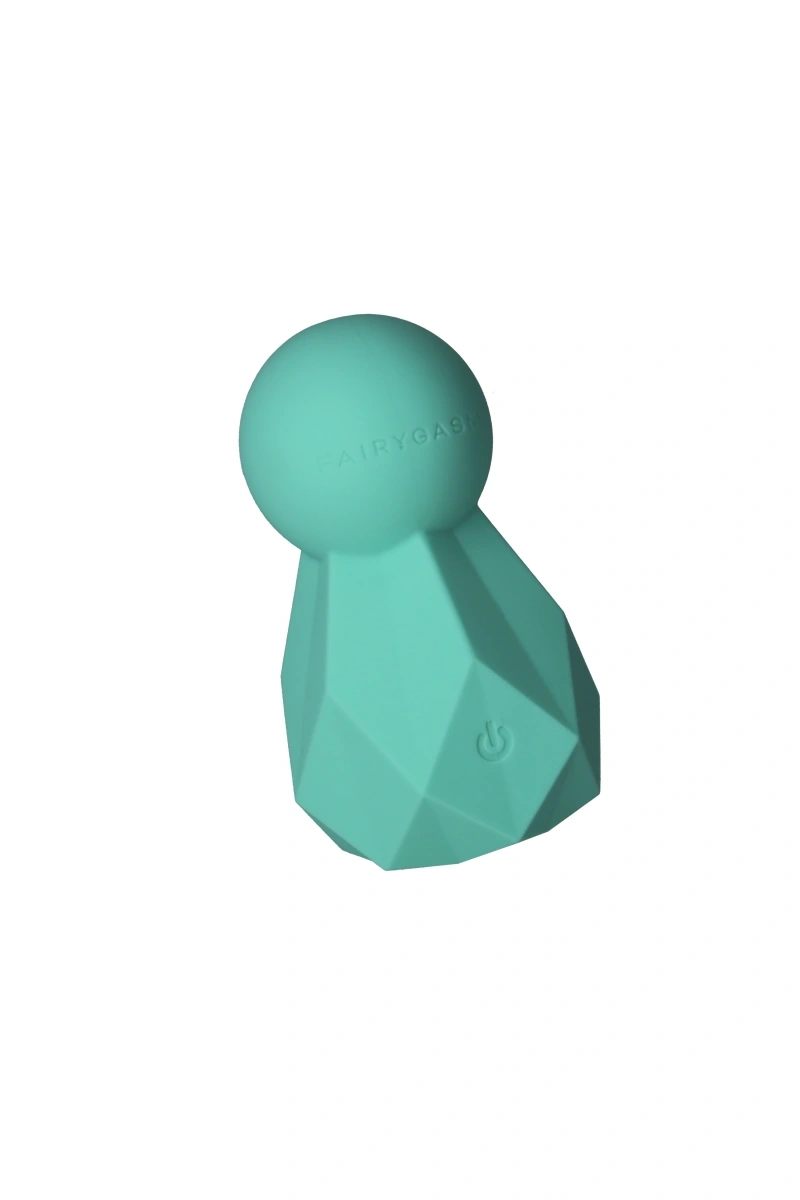 Promotii - Vibrator Mini Wand BlissKey FairyGasm, 10 Moduri Vibratii, Silicon, USB, Verde, 7.5 cm, Erotic24.ro