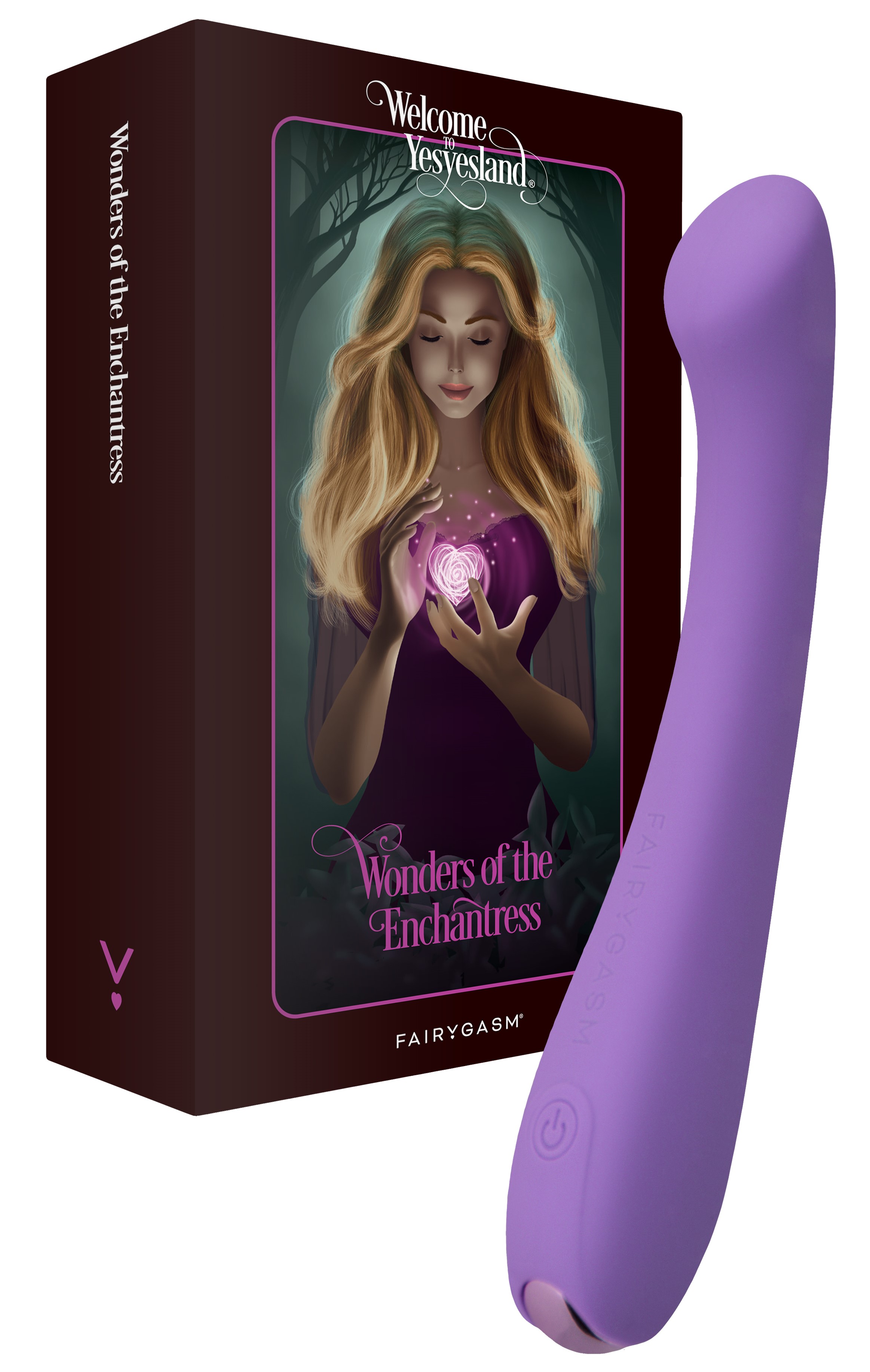 Vibratoare Clasice - Vibrator MerryWand FairyGasm, 9 Moduri Vibratii, Silicon, USB, IPX7, Mov, 17.5 cm, Erotic24.ro