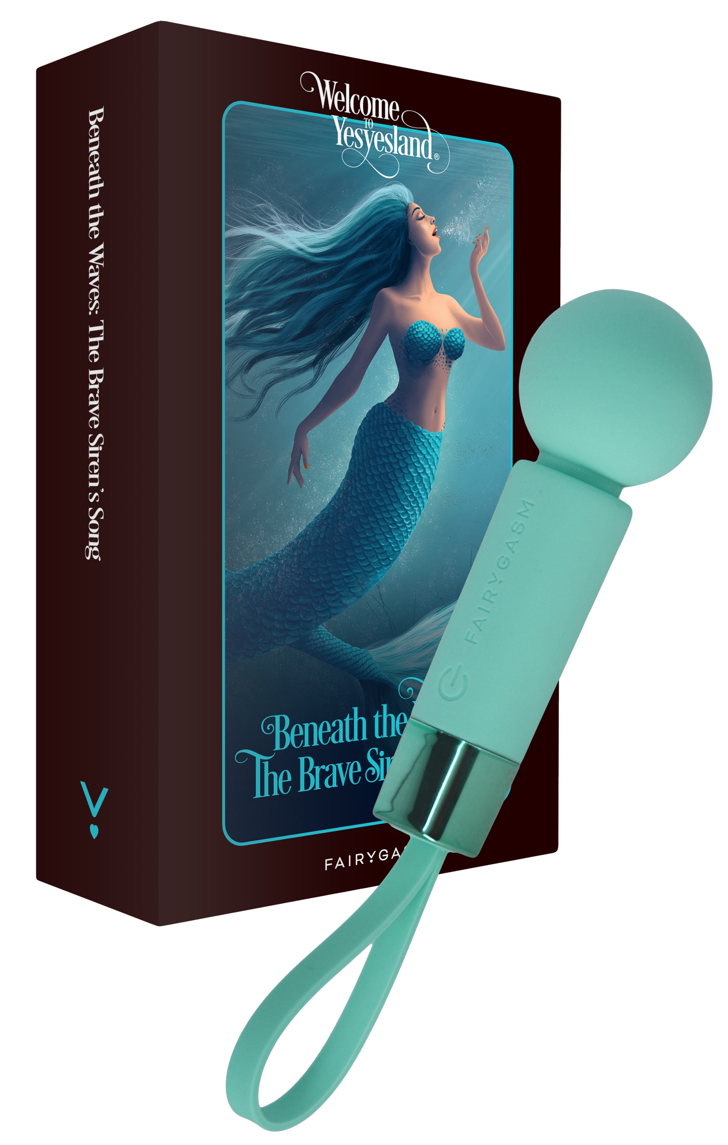Mini Vibrator - Mini Wand Pearlstasy FairyGasm, 8 Moduri Vibratii, Silicon, USB, IPX7, Verde, 11 cm, Erotic24.ro