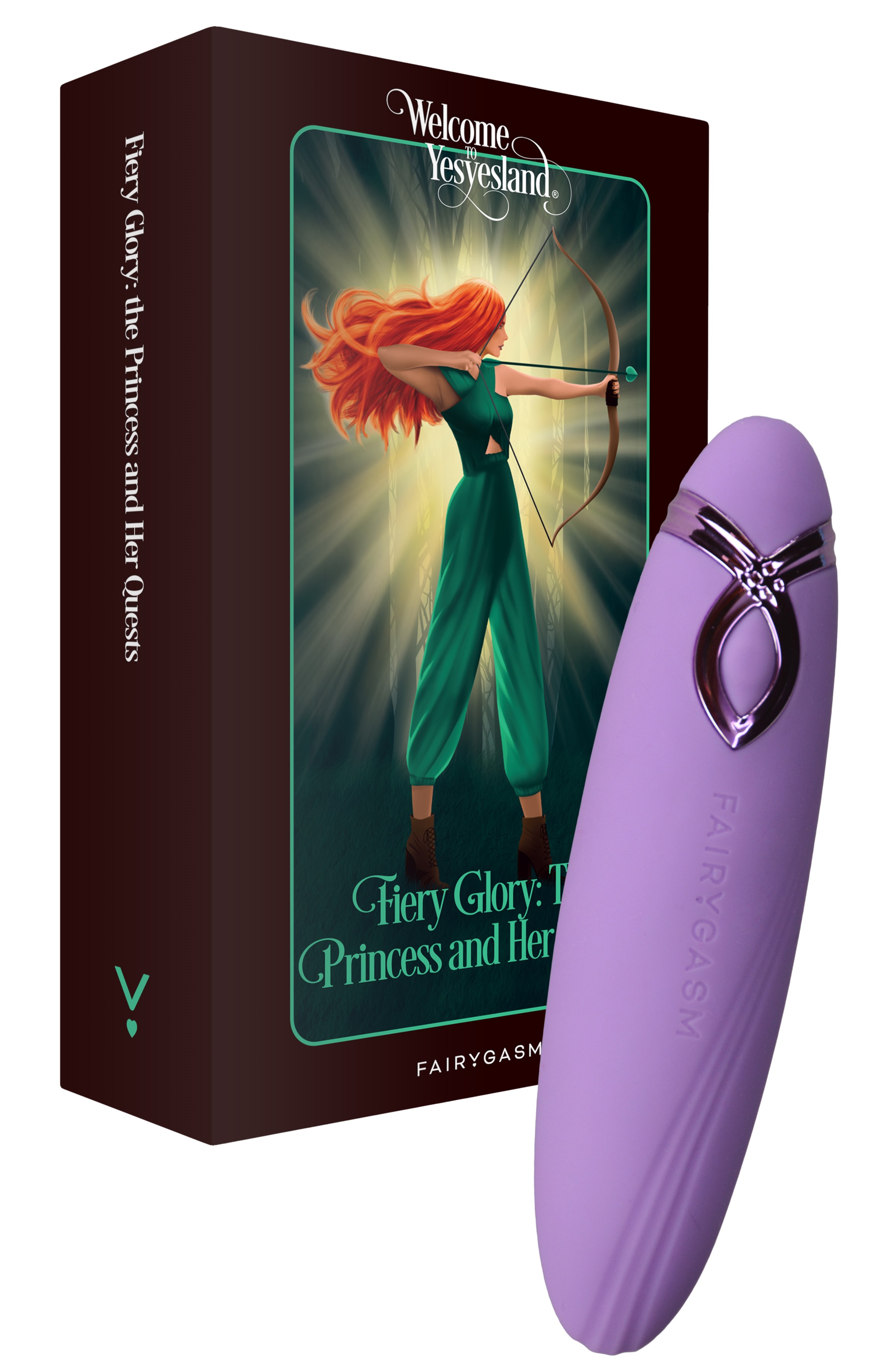 Mini Vibrator - Vibrator PleasureArrow FairyGasm, 9 Moduri Vibratii, Silicon, USB, Mov, 11.5 cm, Erotic24.ro