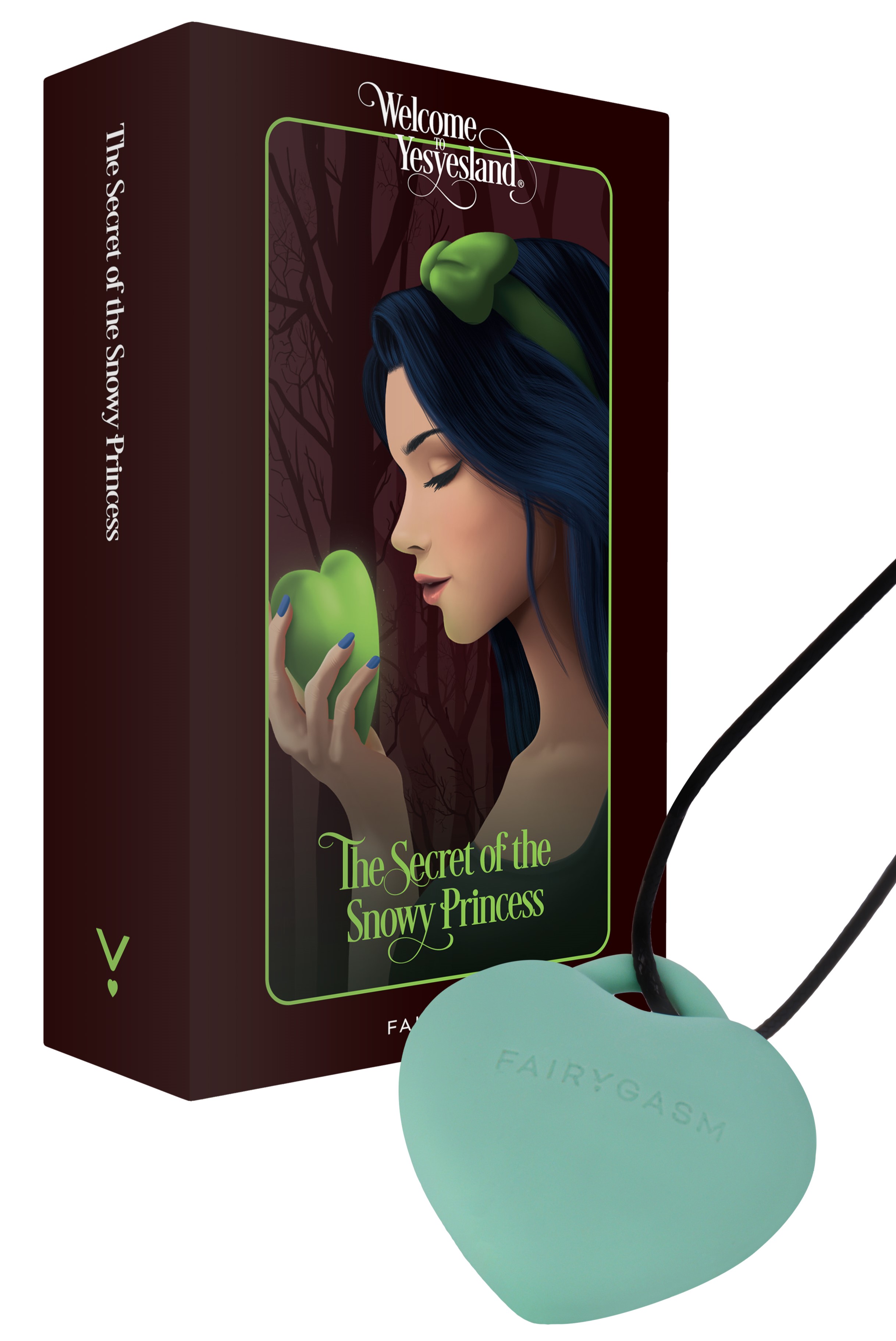 Mini Vibrator - Mini Vibrator PleasureStone FairyGasm, 8 Moduri Vibratii, Silicon, USB, IPX7, Verde, Erotic24.ro