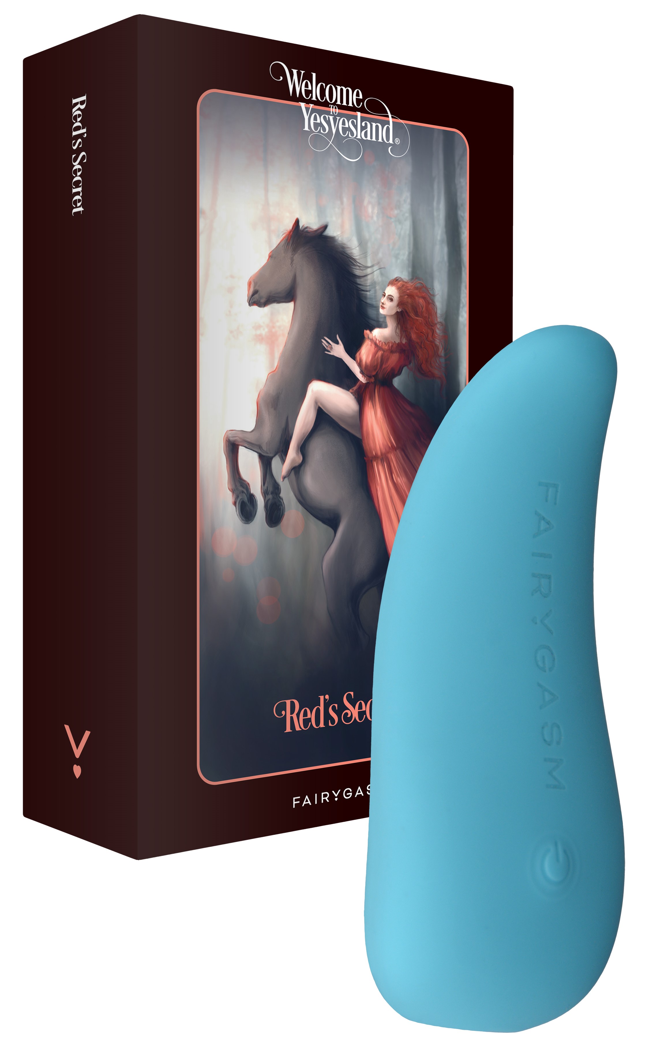 Mini Vibrator - Vibrator ThrillLeaf FairyGasm, 10 Moduri Vibratii, Silicon, USB, Albastru, 9.8 cm, Erotic24.ro