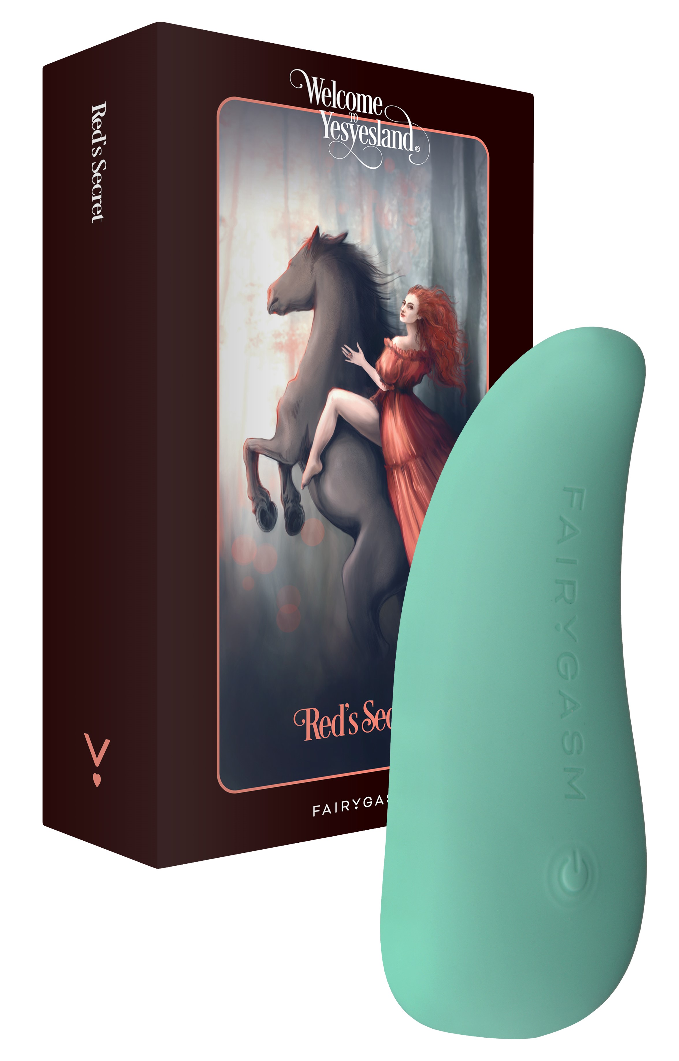 Mini Vibrator - Vibrator ThrillLeaf FairyGasm, 10 Moduri Vibratii, Silicon, USB, Verde, 9.8 cm, Erotic24.ro