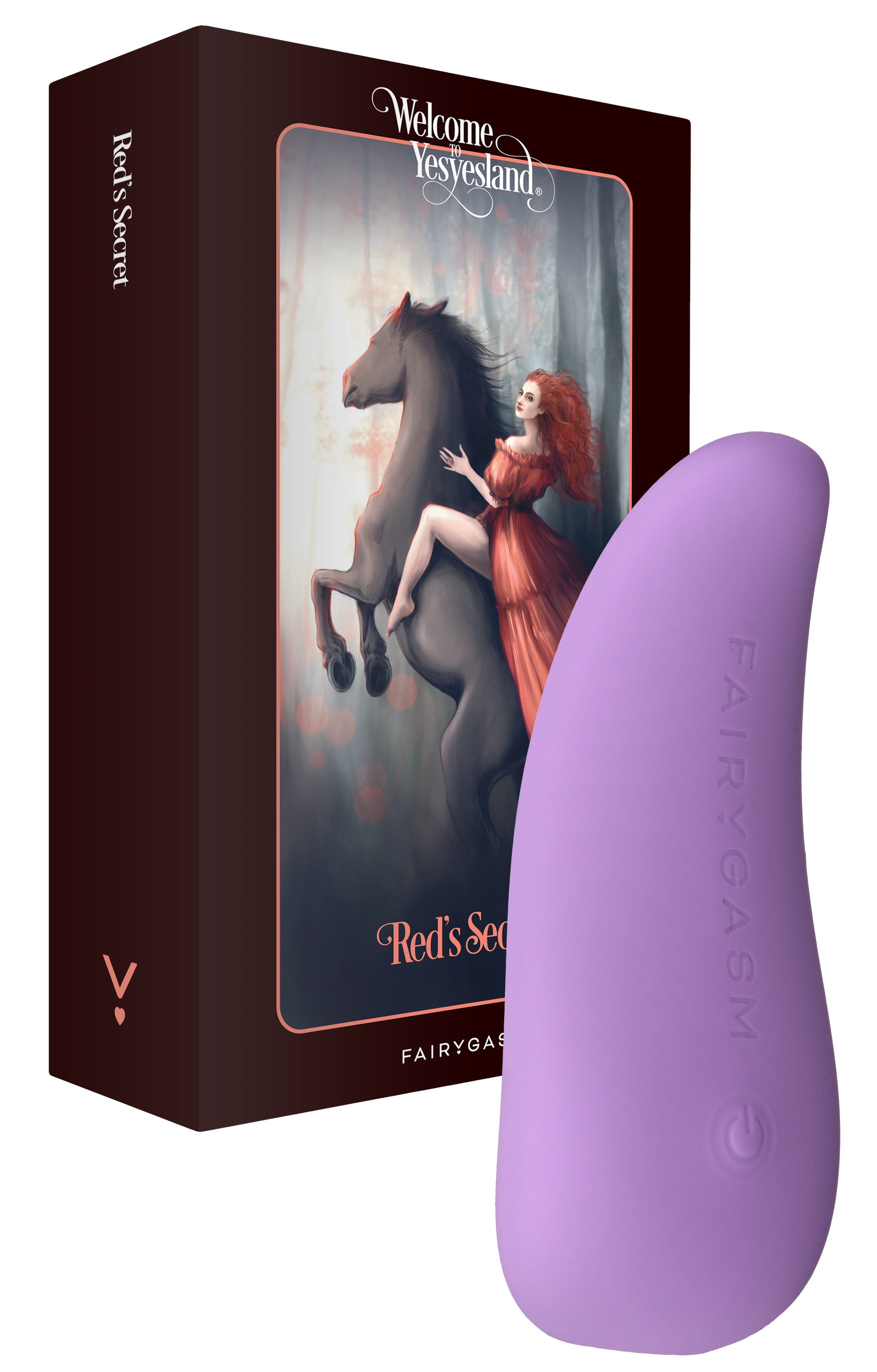 Mini Vibrator - Vibrator ThrillLeaf FairyGasm, 10 Moduri Vibratii, Silicon, USB, Mov, 9.8 cm, Erotic24.ro