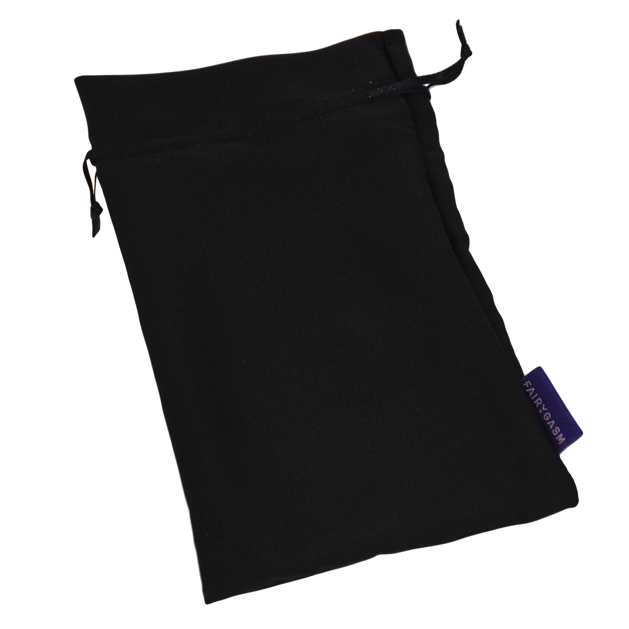 Igiena Intima, Saculet Satinat pentru Depozitare FairyGasm, Negru, Large, 22x12 cm, Erotic24.ro