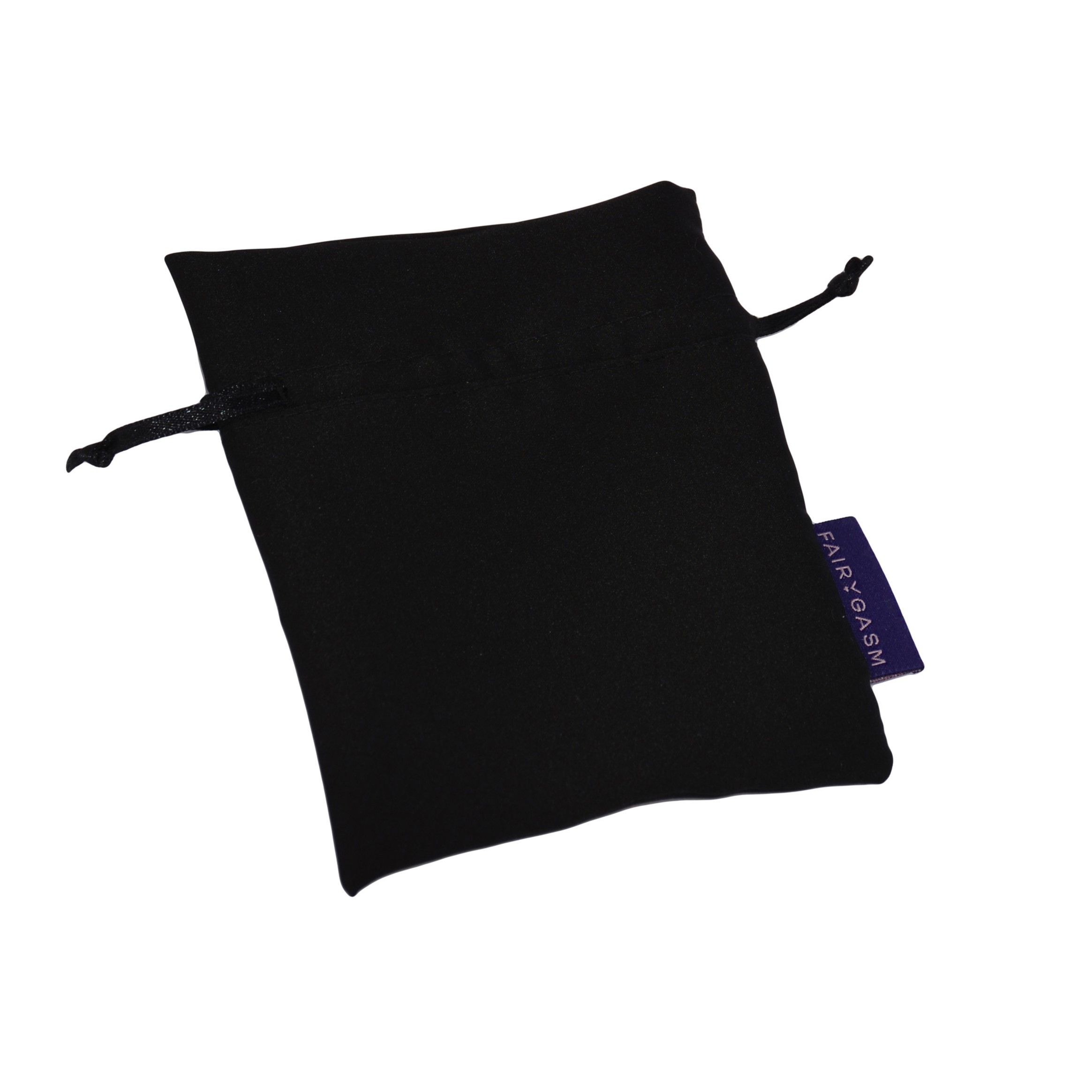 Igiena Intima, Saculet Satinat pentru Depozitare FairyGasm, Negru, Small, 12x10 cm, Erotic24.ro