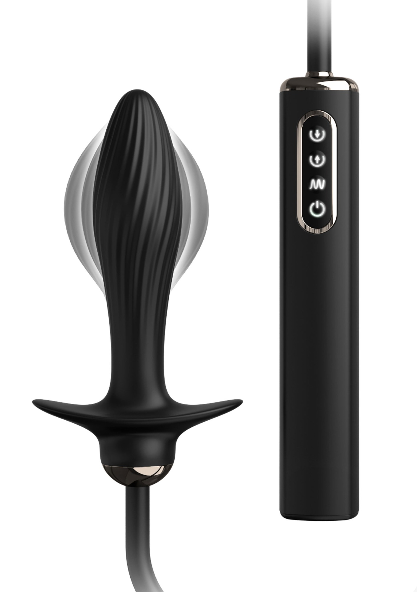 Dop Anal Gonflabil - Dop Anal Auto Throb Inflatable Vibrating Anal Fantasy Silicon USB, Erotic24.ro