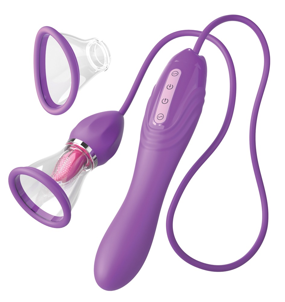 Jucarii Sexuale Femei - Stimulator Her Ultimate Pleasure Max, Licking&Vibrating&Sucking, Silicon, USB, Mov, Erotic24.ro