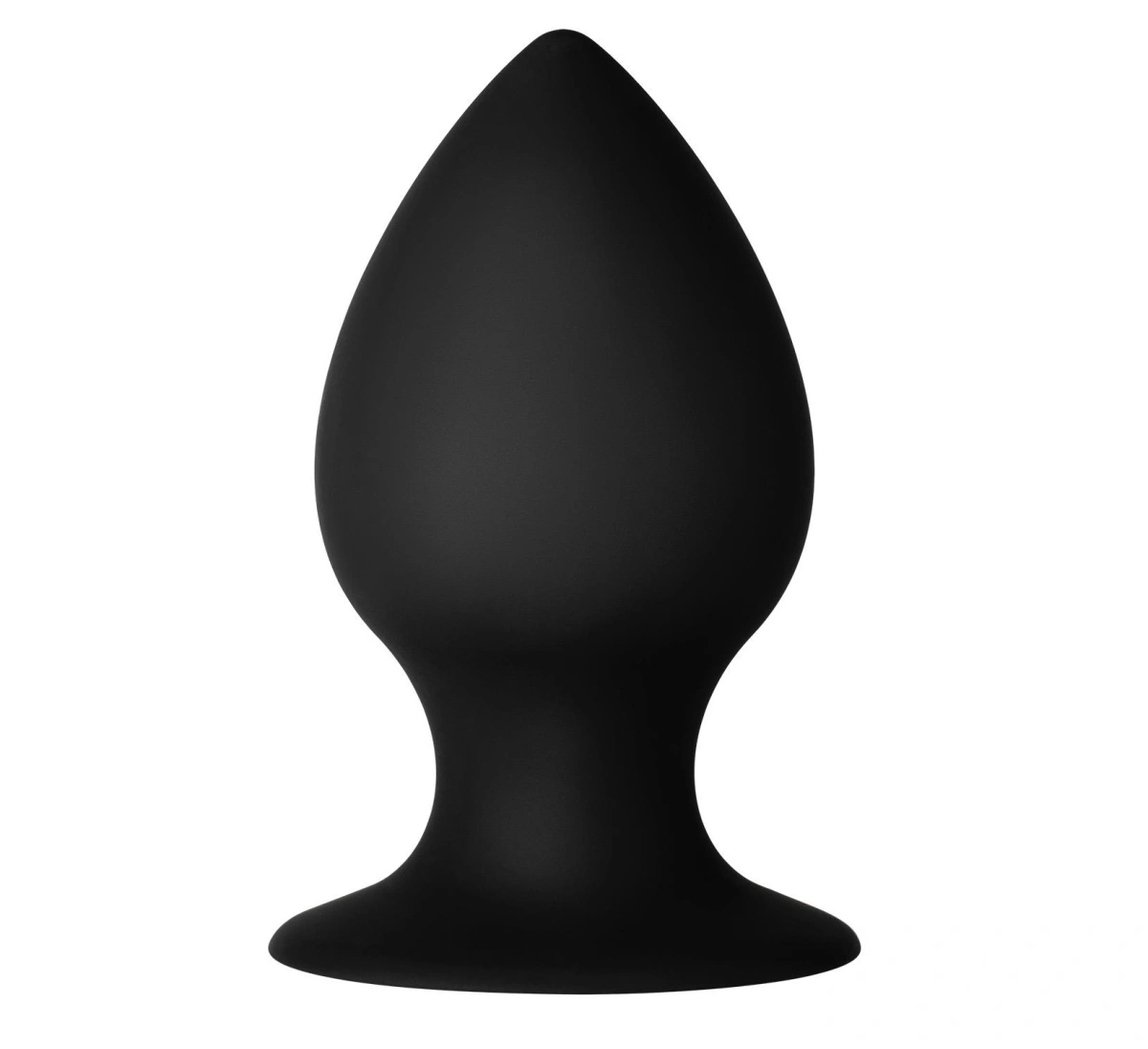 Jucarii Anale - Dop Anal Forto F-98 Medium, Silicon, Negru, 9.3 cm, Erotic24.ro