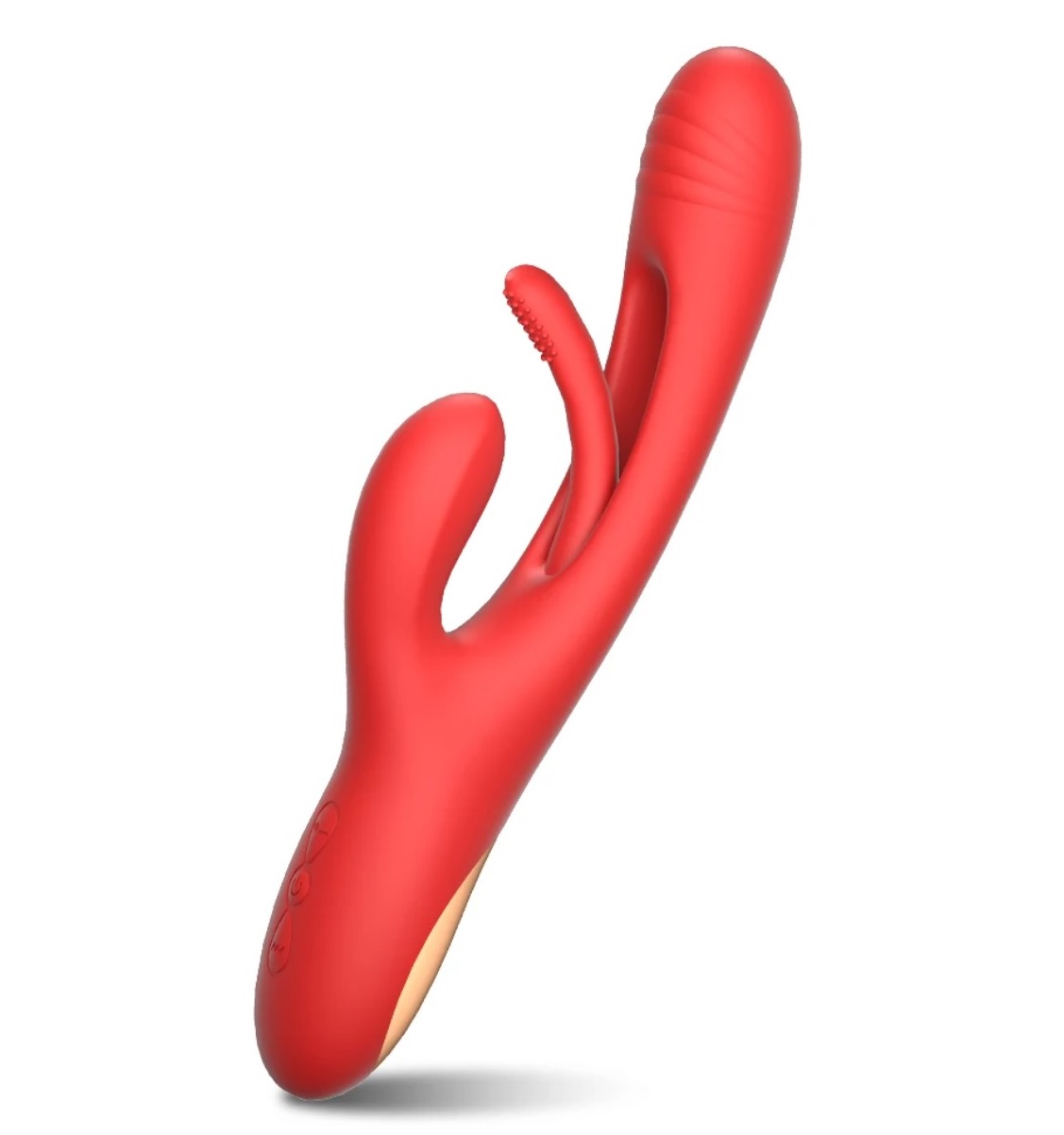 Bestseller - Vibrator Magnus, 7 Vibrating & 7 Patting Modes, Silicon, USB, Rosu, 24 cm, Passion Labs, Sensations, Erotic24.ro