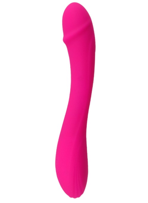 Vibratoare Clasice - Vibrator Chanel, 10 Moduri Vibratii, Silicon, USB Magnetic, Roz, 21.5 cm, Guilty Toys, Erotic24.ro
