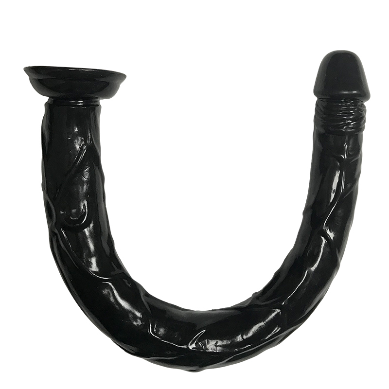 Dildo XXL - Dildo XXL Fantasy, PVC, Negru, 50 cm, Erotic24.ro