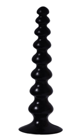 Dildo XXL - Dildo Crazy Anal Play cu Ventuza, PVC, Negru, 36 cm, Erotic24.ro