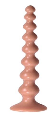 Dildo XXL - Dildo Crazy Anal Play cu Ventuza, PVC, Natural, 36 cm, Erotic24.ro