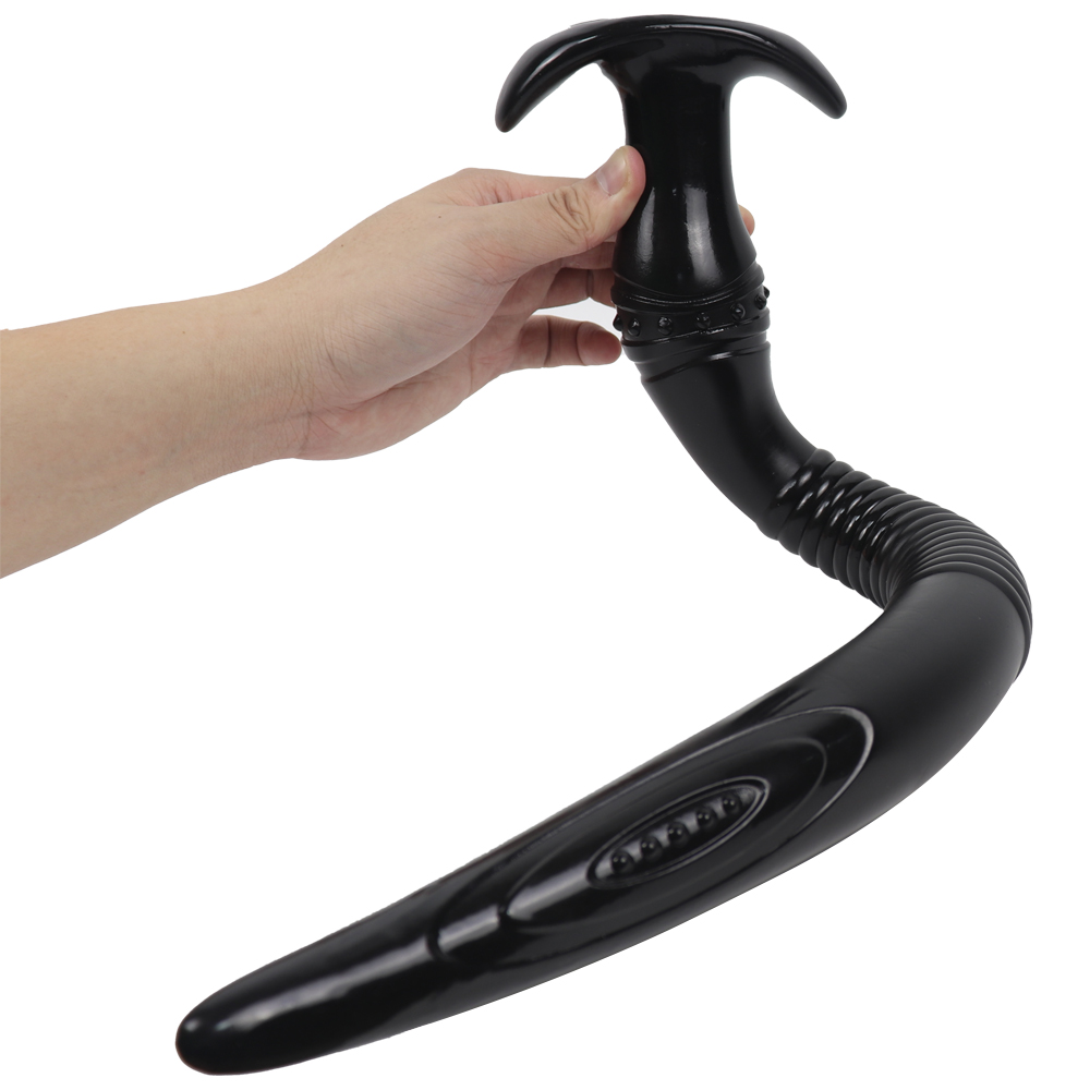 Dildo XXL - Dildo Anal Adventures, PVC, Negru, 54.5 cm, Erotic24.ro