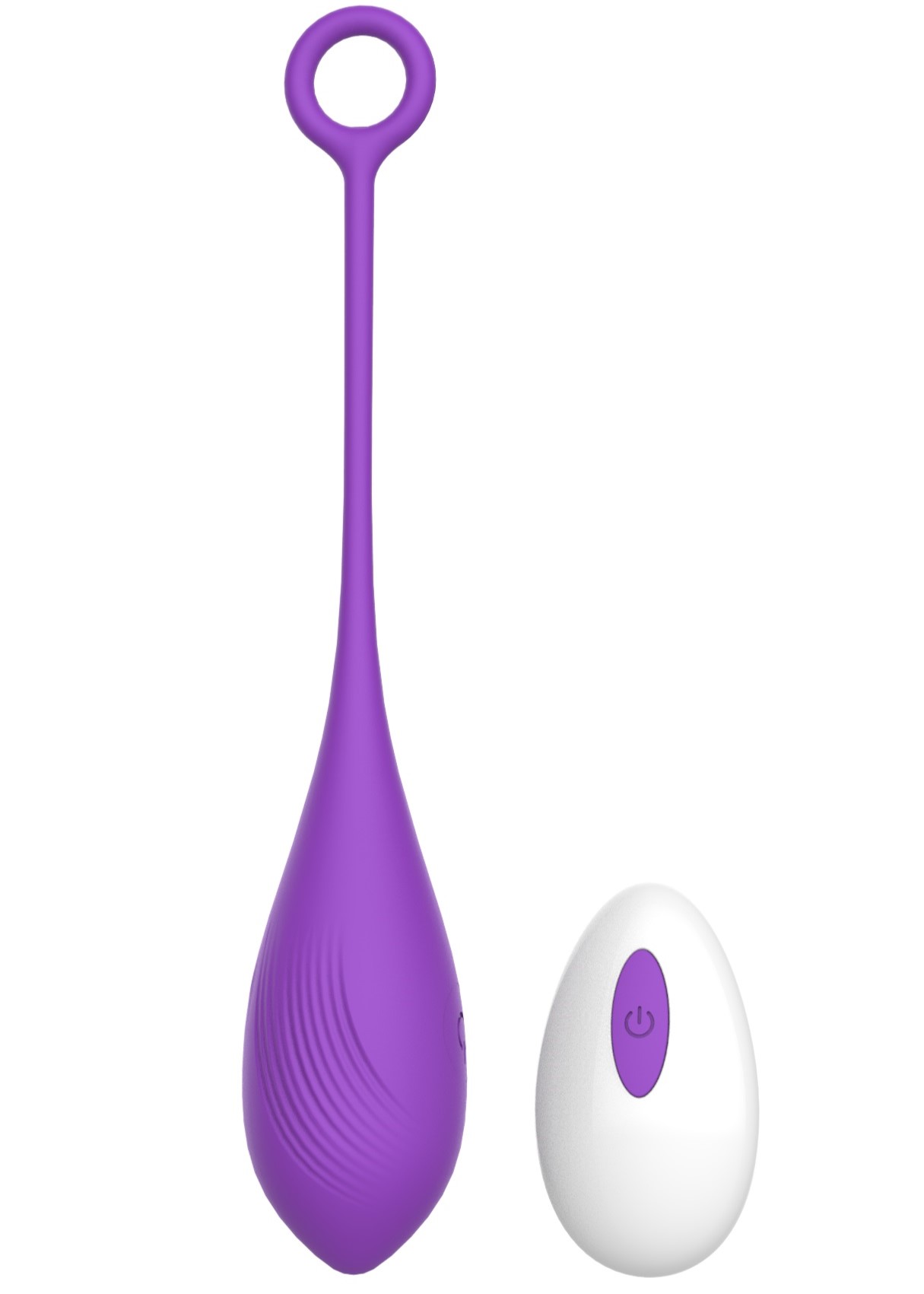 Oua Vibratoare - Ou Vibrator Belle Love Egg, 10 Moduri Vibratii, Remote Control, Silicon, USB, Violet, 20.4 cm, Mokko Toys, Velvet Obsession, Erotic24.ro