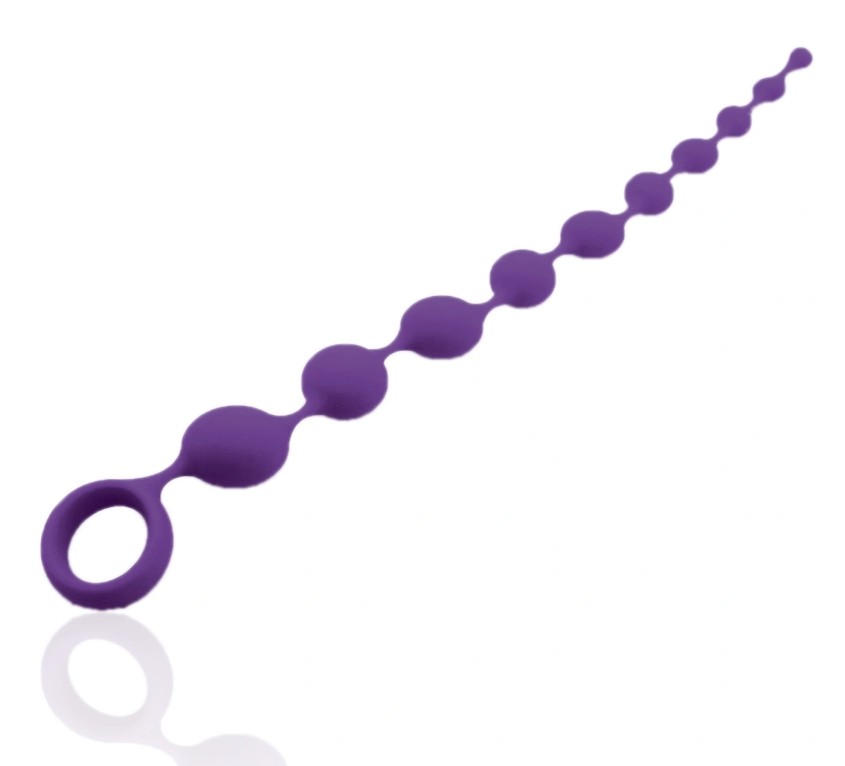 Bile Anale - Bile Anale Fantasy Anal Beads, Silicon, Mov Deschis, 35.5 cm, Guilty Toys, Backdoor Pleasure, Erotic24.ro