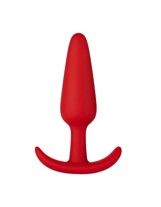 Dop Anal - Dop Anal Thiago Buttplug Large, Silicon, Rosu, 12.5 cm, Mokko Toys, Good Vibes, Erotic24.ro