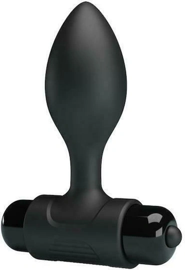 Vibratoare Anale - Vibrator Vibe Anal Plug, 10 Moduri Vibratii, Silicon, Negru, 8.1 cm, Guilty Toys, Erotic24.ro