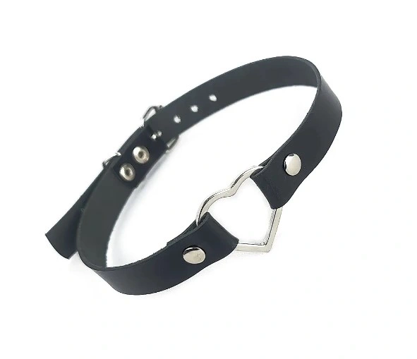 Lenjerie Fetish - Accesoriu Gat Love Choker, Negru, Mokko Toys, Erotic24.ro