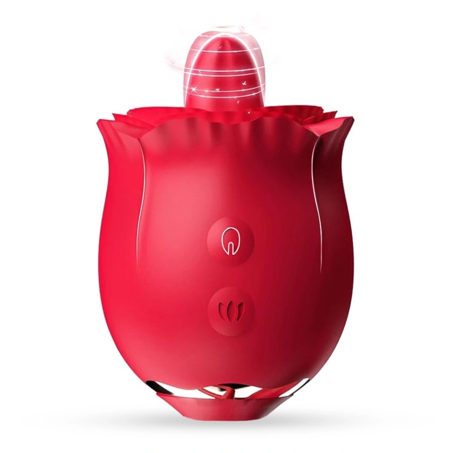 Cadouri Sexy - Stimulator Clitoris Erotic Mist, 9 Moduri Vibratii, 9 Moduri Licking, Silicon, USB Magnetic, Rosu, Passion Labs, Rose Collection, Erotic24.ro