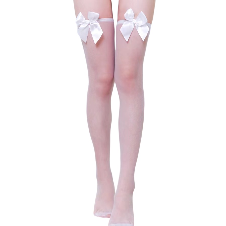 Ciorapi - Ciorapi cu Fundite Lovely, Alb, S-L, Erotic24.ro