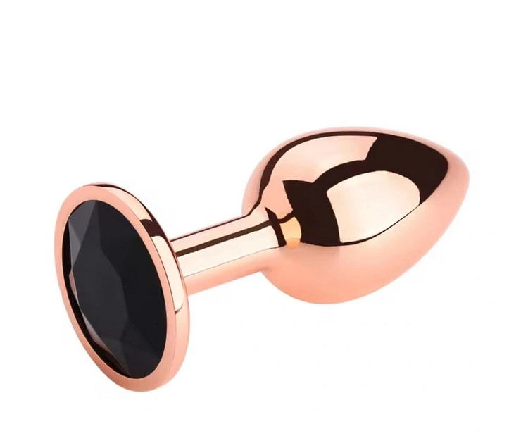 Dop Anal - Dop Anal Charm Anal Plug Small, Rose Gold, Piatra Neagra, Passion Labs, Erotic24.ro