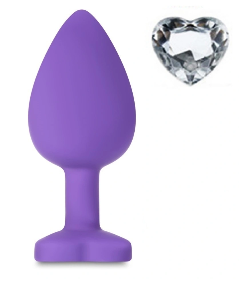 Dop Anal - Dop Anal Brighty, Small, Silicon, Mov/Transparent, Mokko Toys, Erotic24.ro