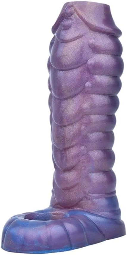 Prelungitoare si Mansoane Penis - Manson Penis Daemon, Silicon Lichid, Mov, 15 cm, Erotic24.ro