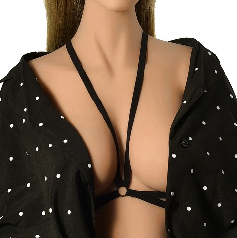 Lenjerie Fetish - Top Harness Tania Elastic si Reglabil, Sistem inchidere Tip Carlig, Aspect Mat, Negru, XS-L, Guilty Toys, Erotic24.ro