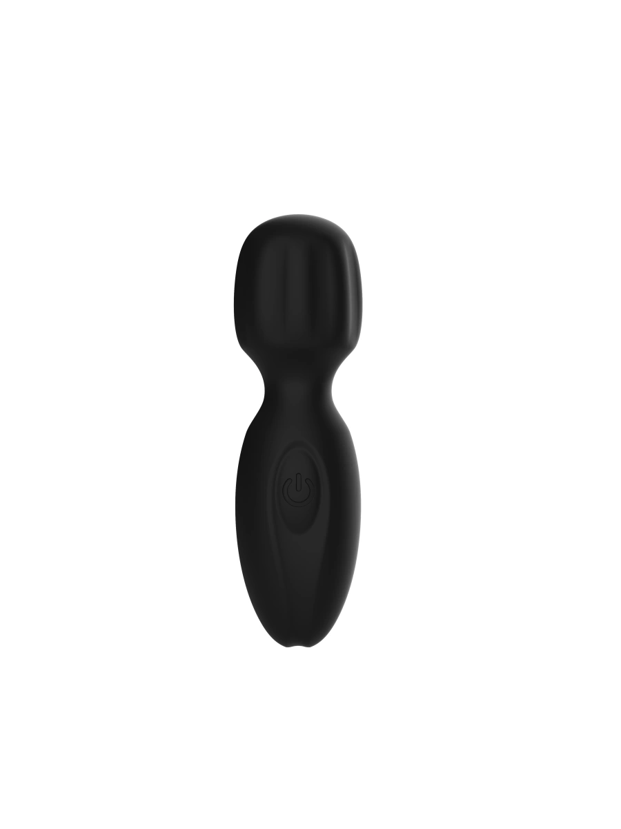 Vibratoare Clitoris - Vibrator Mini Wand Thrill, 10 Moduri Vibratii, Silicon Lichid, USB, Negru, 11 cm, Passion Labs, Erotic24.ro