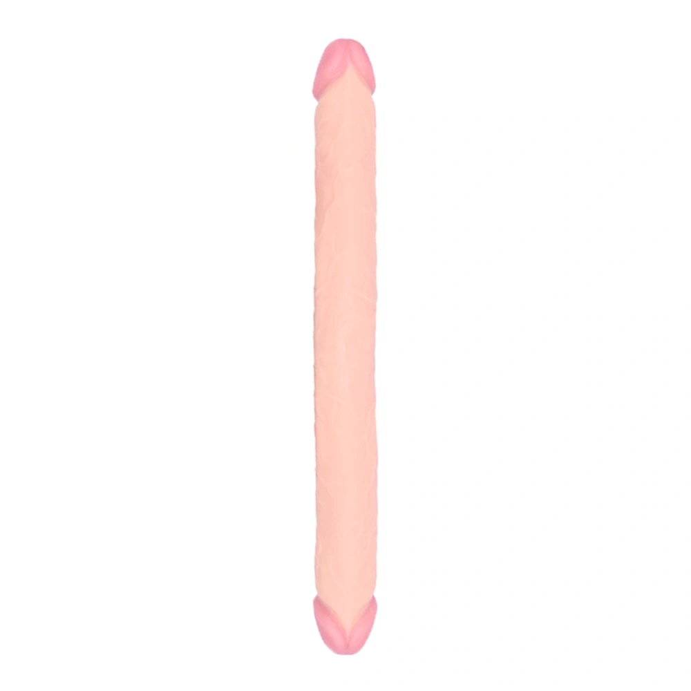 Dildo Dublu - Dildo Dublu Realist, PVC, Natural, 46 cm, Erotic24.ro