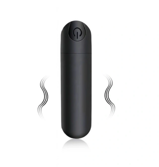 Vibratoare Clitoris - Mini Glont Vibrator VibeX, 10 Moduri Vibratii, ABS, USB, Negru, 7.5 cm, Guilty Toys, Erotic24.ro